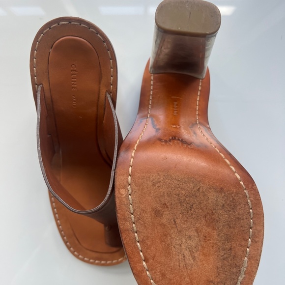 Céline 2011 Metal Heel Leather Sandal - Picture 4 of 4